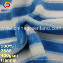 Stripe Printed 100%Polyester Fabric for Pajamas Garment Textile (GLLML247)